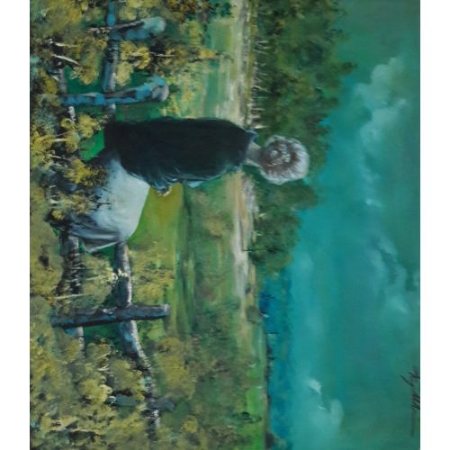 Mirror, Hüseyin Ünlü mirror 50x70cm,tuval üstüne yağlıboya Reprodüksiyon Tablo Orijinal Tablo