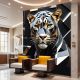 Kristal 3d Geometrik Stil Leopar 22, Ali Çaka DİJİTAL BİR RESİMDİR. SATIŞ DİJİTAL İNDİRME. Photoshopta gerekli yerler