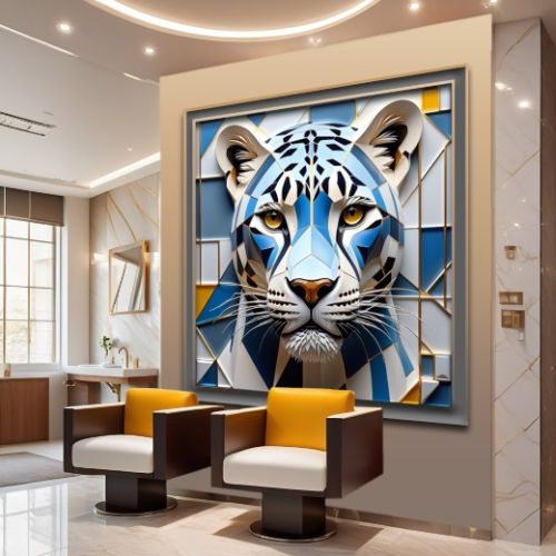 Kristal 3d Geometrik Stil Leopar 24, Ali Çaka DİJİTAL BİR RESİMDİR. SATIŞ DİJİTAL İNDİRME. Photoshopta gerekli yerler