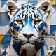 Kristal 3d Geometrik Stil Leopar 24, Ali Çaka DİJİTAL BİR RESİMDİR. SATIŞ DİJİTAL İNDİRME. Photoshopta gerekli yerler