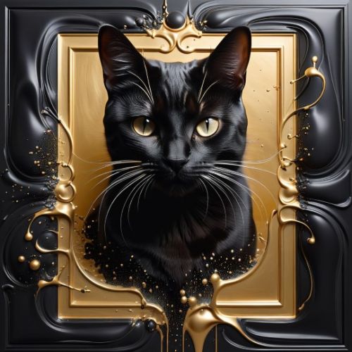 Geometrik 3d Kara Kedi 38, Ali Çaka Geometrik 3d Kara Kedi 38, Ali Çaka