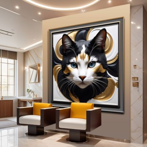 Geometric 3d Cat 37, Ali Caka IT IS A DIGITAL IMAGE. SALE IS DIGITAL DOWNLOAD. Necessary parts have been rearranged in Photoshop.