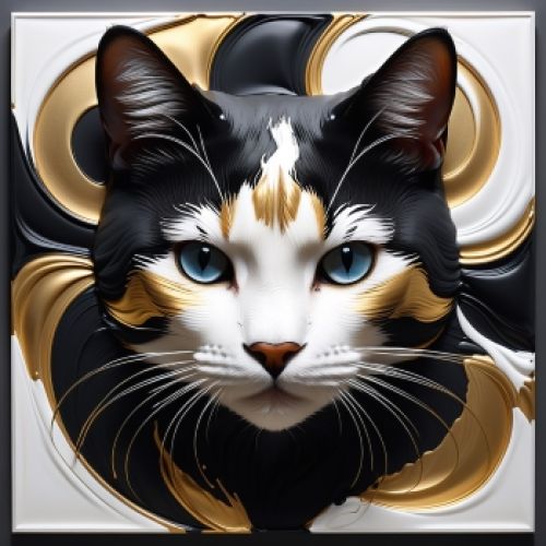 Geometrik 3d Kedi 37, Ali Çaka Geometrik 3d Kedi 37, Ali Çaka