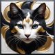Geometric 3d Cat 37, Ali Caka IT IS A DIGITAL IMAGE. SALE IS DIGITAL DOWNLOAD. Necessary parts have been rearranged in Photoshop.