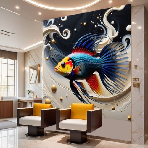 Geometric 3d Fish 47, Ali Caka IT IS A DIGITAL IMAGE. SALE IS DIGITAL DOWNLOAD. Necessary parts have been rearranged in