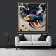 Geometric 3d Fish 47, Ali Caka IT IS A DIGITAL IMAGE. SALE IS DIGITAL DOWNLOAD. Necessary parts have been rearranged in