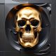 Geometric 3d Golden Skull 60, Ali Caka IT IS A DIGITAL IMAGE. SALE IS DIGITAL DOWNLOAD. Necessary parts have been rearranged in