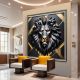 Geometric 3d Lion 30, Ali Caka IT IS A DIGITAL IMAGE. SALE IS DIGITAL DOWNLOAD. Necessary parts have been rearranged in