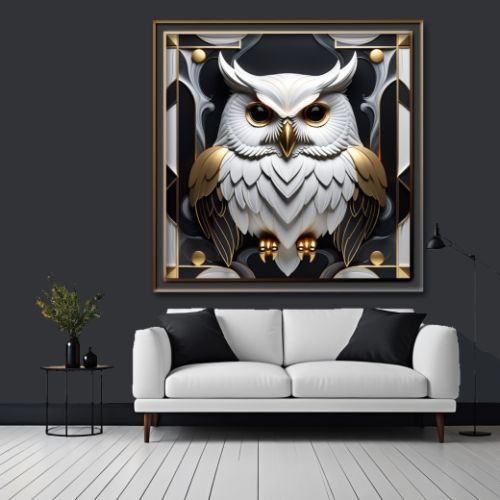 Geometric 3d Owl 46, Ali Caka IT IS A DIGITAL IMAGE. SALE IS DIGITAL DOWNLOAD. Necessary parts have been rearranged in Photoshop.
