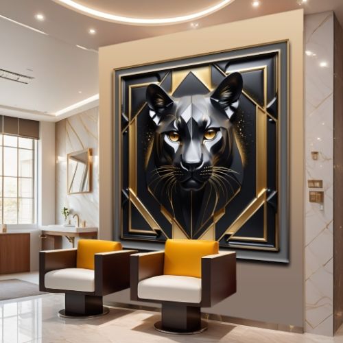 Geometric 3d Puma 34, Ali Caka IT IS A DIGITAL IMAGE. SALE IS DIGITAL DOWNLOAD. Necessary parts have been rearranged in