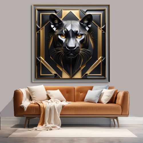 Geometric 3d Puma 34, Ali Caka IT IS A DIGITAL IMAGE. SALE IS DIGITAL DOWNLOAD. Necessary parts have been rearranged in