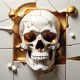 Geometric 3d Skull 44, Ali Caka IT IS A DIGITAL IMAGE. SALE IS DIGITAL DOWNLOAD. Necessary parts have been rearranged in