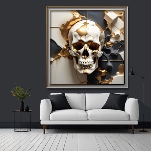 Geometric 3d Skull 65, Ali Caka IT IS A DIGITAL IMAGE. SALE IS DIGITAL DOWNLOAD. Necessary parts have been rearranged in