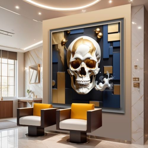 Geometric 3d Skull 74, Ali Caka IT IS A DIGITAL IMAGE. SALE IS DIGITAL DOWNLOAD. Necessary parts have been rearranged in