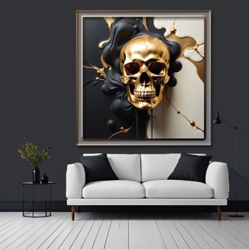 Geometric 3d Skull 75, Ali Caka IT IS A DIGITAL IMAGE. SALE IS DIGITAL DOWNLOAD. Necessary parts have been rearranged in