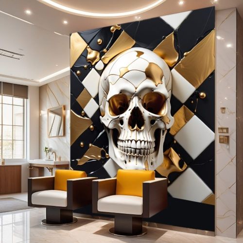 Geometric 3d Skull 76, Ali Caka IT IS A DIGITAL IMAGE. SALE IS DIGITAL DOWNLOAD. Necessary parts have been rearranged in