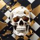 Geometric 3d Skull 76, Ali Caka IT IS A DIGITAL IMAGE. SALE IS DIGITAL DOWNLOAD. Necessary parts have been rearranged in