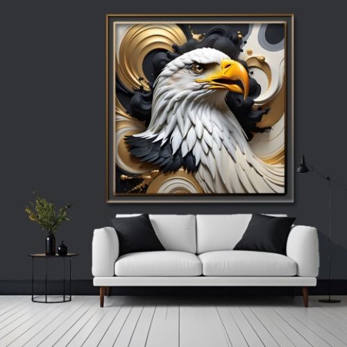 Geometric 3d White Headed Eagle 39, Ali Caka IT IS A DIGITAL IMAGE. SALE IS DIGITAL DOWNLOAD. Necessary parts have been