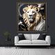 Geometric 3d White Lion 40, Ali Caka IT IS A DIGITAL IMAGE. SALE IS DIGITAL DOWNLOAD. Necessary parts have been rearranged in