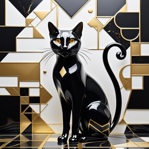 Geometric Style Cat 27, Ali Çaka Geometric Style Cat 27, Ali Çaka