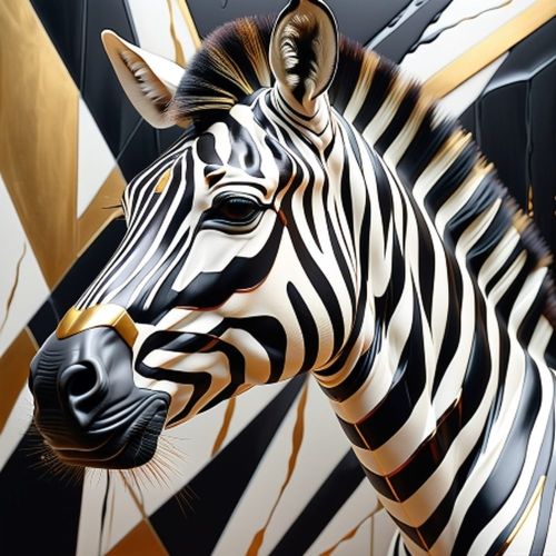 Geometrik Stil Zebra 25, Ali Çaka Geometrik Stil Zebra 25, Ali Çaka