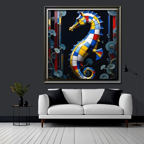 Sea Horse 3d 62, Ali Caka IT IS A DIGITAL IMAGE. SALE IS DIGITAL DOWNLOAD. Necessary parts have been rearranged in Photoshop.