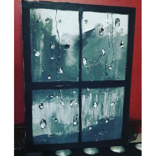 Dark Rain, Çınar Furkan Buzlu AKRILIK Akrilik Orijinal Tablo