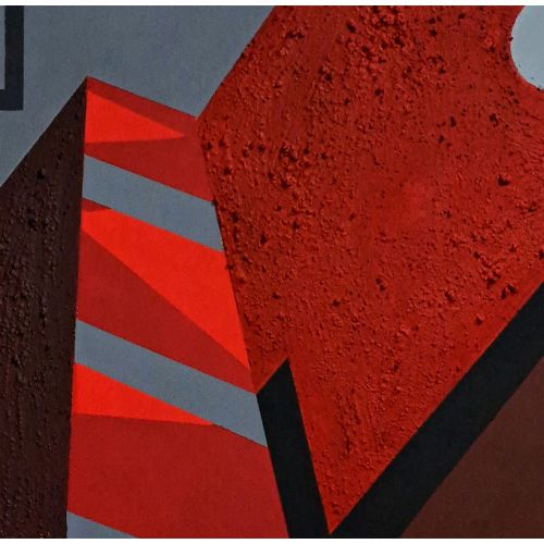 Abstract Geometry VII, Orhun Vehbi Sahinkaya Abstract Geometry VII / Acrylic paint on canvas / 2023 /100x120 cm I used minerals