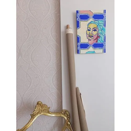 Seljuk Pop-Art, Barbara Szota-Erdogan Seljuk Pop-Art, oil painting, 2021, by Barbara Szota-Erdoğan is one of the portraits in