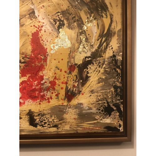 The Trace, Emine Genc Acrylic The Trace, Emine Genc Acrylic on Canvas, 2021, 60 cm*90 cm Canvas with Frame. Frame Dimensions: 64 cm * 94 cm Year: 2021