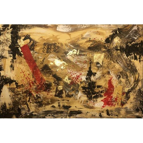 The Trace, Emine Genc Acrylic The Trace, Emine Genc Acrylic on Canvas, 2021, 60 cm*90 cm Canvas with Frame. Frame Dimensions: 64 cm * 94 cm Year: 2021