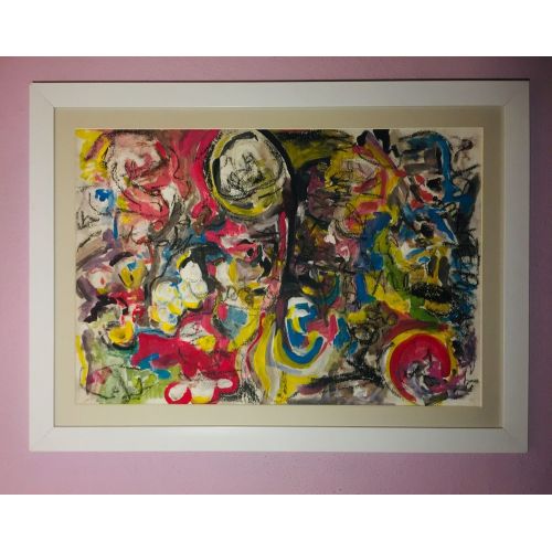 Karma, Naz Oğuztek Karma Teknik Karma, Naz Oğuztek Karma,35x50 Duralit Üstüne Karışık Teknik,2020 (çerçevesi ile teslim edilecektir) Karma Teknik
