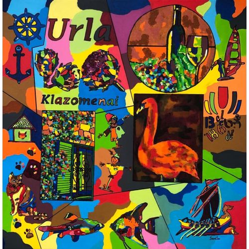 Symbols Of Urla, Saniye Subas Oner Acrylic Symbols Of Urla, Saniye Subas Oner Urlas Symbols 70x70 canvas, acrylic, signed, original work Acrylic Paintings
