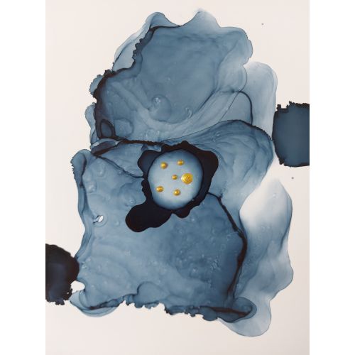 Untitled, Melike Kara Ink Untitled, Melike Kara It was produced in an abstract style using ink and mixed media on special paper and signed on the back of