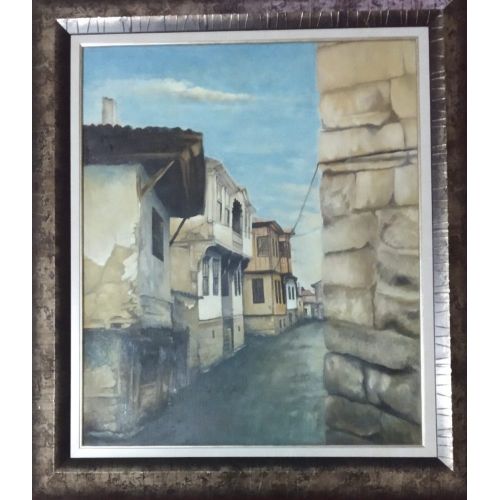 Old Ankara Houses And Streets 4, Adnan Ozbek On paint on canvas board Oil Paint Paintings