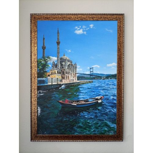 Ortaköyün Kalbi, Berkay Ayan Akrilik orijinal bir tablo olan bu eserimi; tarih ve doğallığı göz önünde bulundurarak