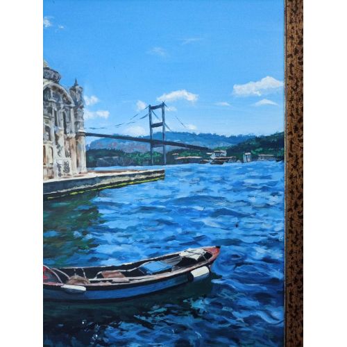 Ortaköyün Kalbi, Berkay Ayan Akrilik orijinal bir tablo olan bu eserimi; tarih ve doğallığı göz önünde bulundurarak