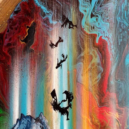 Chaos, Abdullah Kocoglu Acrylic Chaos, Abdullah Kocoglu NAME OF THE WORK: Chaos YEAR OF THE WORK: 2022 TECHNIQUE USED: Acrylic CANVAS DIAMETER: 50 cm CANVAS