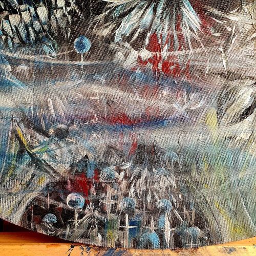 Nightmare, Joker Abdul, Abdullah Kocoglu NAME OF THE WORK: Nightmare YEAR OF THE WORK: 2022 TECHNIQUE USED: Acrylic CANVAS