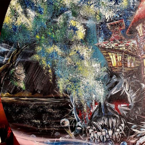 Nightmare, Joker Abdul, Abdullah Kocoglu NAME OF THE WORK: Nightmare YEAR OF THE WORK: 2022 TECHNIQUE USED: Acrylic CANVAS
