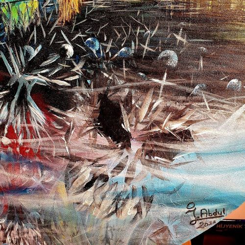 Nightmare, Joker Abdul, Abdullah Kocoglu NAME OF THE WORK: Nightmare YEAR OF THE WORK: 2022 TECHNIQUE USED: Acrylic CANVAS