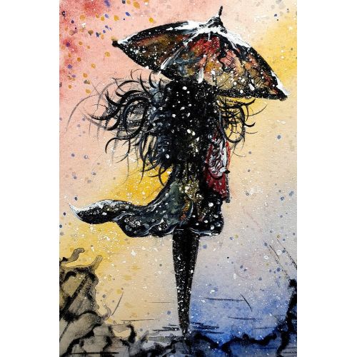 Stormy Woman, Joker Abdul NAME OF THE WORK: Stormy Woman      YEAR OF THE WORK: 2022      TECHNIQUE USED: Mixed Technique