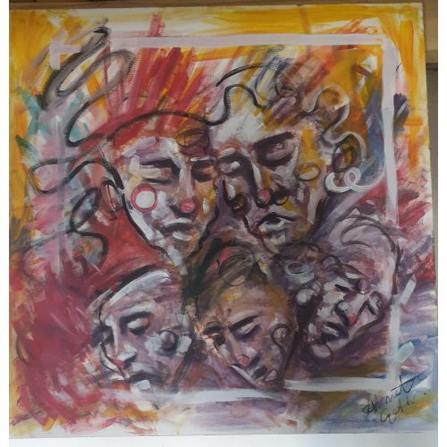My Deep Psychology, Ahmet Cetin Acyrlic on canvas Acrylic Paintings