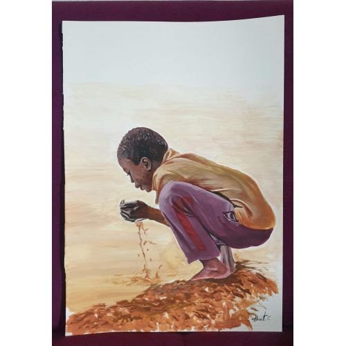 The Battle Of Life, Ahmet Cetin Watercolor The Battle Of Life, Ahmet Cetin watercolor orijinal painting Watercolor Paintings
