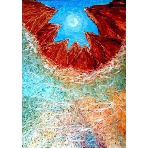 Moon 41, Oktay Alkan Moon 41 Oil paint on canvas Oil Paint Paintings