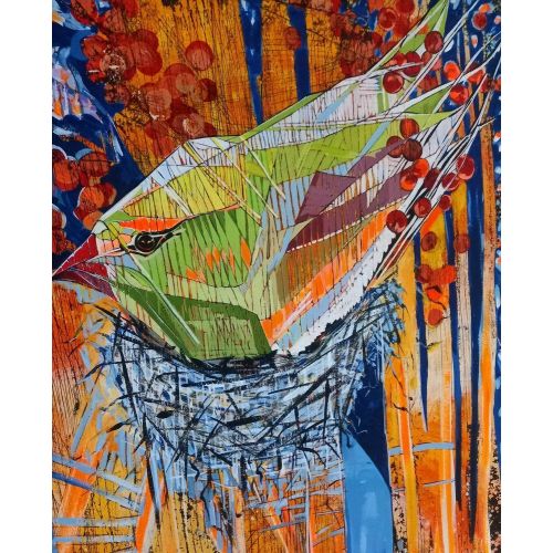 Blue Bird, Basri Cesur Acrylic on canvas Basri Cesur Acrylic Paintings