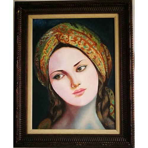 Köy Kızı, Saime Nilgün Cabacı 2012 yılında,tuval üzerine yağlıboya yaptığım 2. yağlıboya tablomdur. Yağlıboya