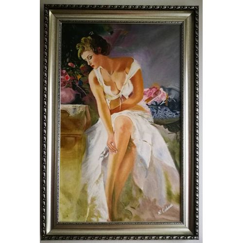 Woman With White Dress, Saime Nilgun Cabaci Woman With White Dress, Saime Nilgun Cabaci