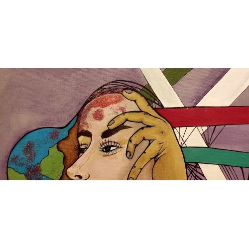 Birth, Huray Betul Sayaca Original painting with acrylic paint on canvas Acrylic Paintings