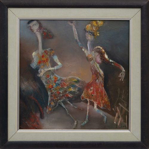 Hüseyin Erdağ, Acting Yağlıboya Tablo Hüseyin Erdağ, Acting 2000, Tuval üzerine yağlı boya, 40cm x 40cm Yağlıboya Tablo Orijinal Tablo